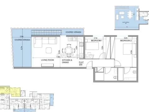 Apartment (Penthouse) in Aglantzia, Nicosia for Sale - 2