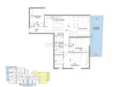 Apartment (Flat) in Aglantzia, Nicosia for Sale - 2