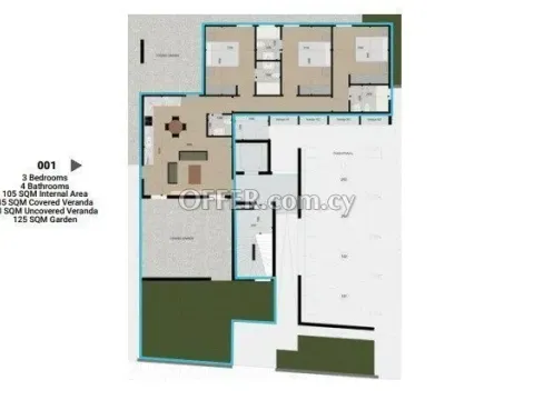 Apartment (Flat) in Aglantzia, Nicosia for Sale - 4