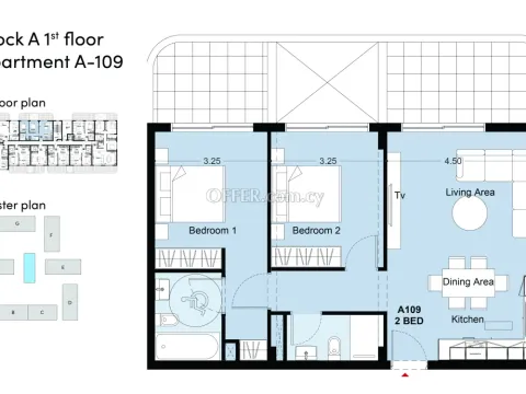 2 bed apartment in Livadhia Larnaka - 2
