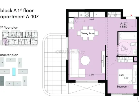 1 bed apartment in Livadhia Larnaka - 2