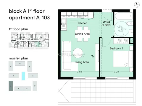 1 bed apartment in Livadhia Larnaka - 5