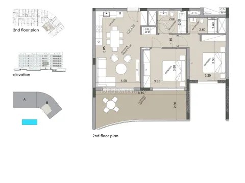 2 bed apartment in Agios Tychonas Limassol - 3