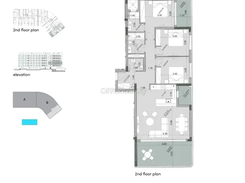 3 bed apartment in Agios Tychonas Limassol - 3