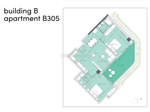 2 bed apartment in Germasogia Limassol - 2