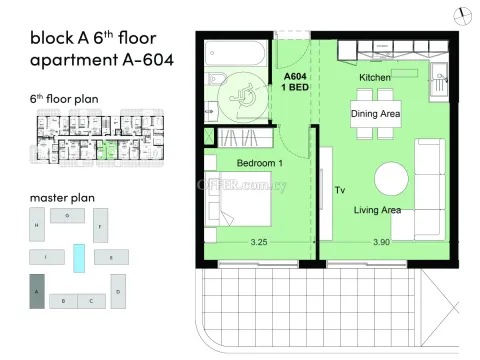1 bed apartment in Livadhia Larnaka - 3