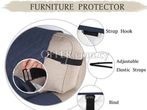 PETCUTE Sofa cover waterproof slipcovers anti slip armchair covers quilted couch - 5