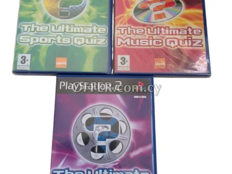 3x PlayStation 2 games The Ultimate Sports Quiz. Music Quiz & TV & FILM Quiz - Main Photo