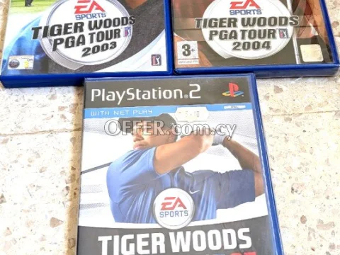 bundle of 3x PlayStation 2 games Tiger Woods PGA Tour 2003 / 2004 / 2007 - Main Photo