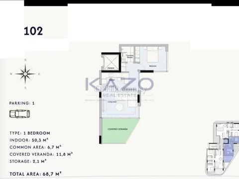 Modern Linopetra Apartment 1 Bedroom For Sale - 2