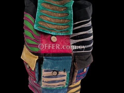 Hippie hobo backpack bag colorful convertible - 1