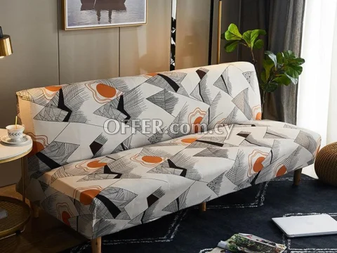 IMYOGI High Stretch Sofa Covers Fitted Full Folding Sofa Slipcover Armless Washable - 6