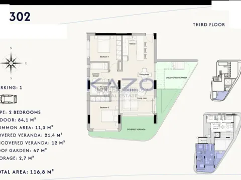 Modern Two Bedroom Penthouse Apartment in Linopetra - 2