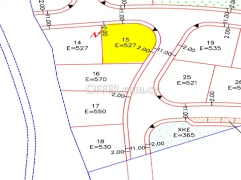 Καινούργιο Πωλείται €145,000 Τεμάχιο (Οικιστικό) Γέρι Λευκωσία - Main Photo