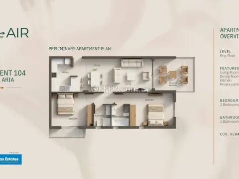 2 bed apartment for sale in Geroskipou Pafos - 2