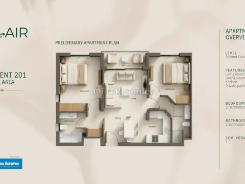 2 bed apartment for sale in Geroskipou Pafos - 2