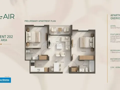 2 bed apartment for sale in Geroskipou Pafos - 2