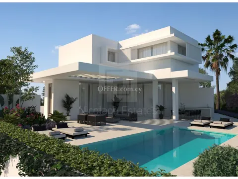 New contemporary three bedroom villa in Agios Tychonas area Limassol