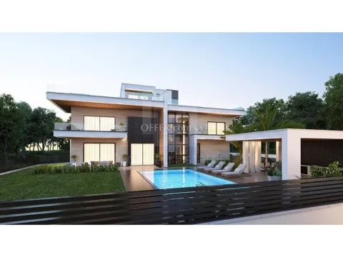 Luxury 4 bedroom detached villa with excellent sea views under study in Agios Tychonas
