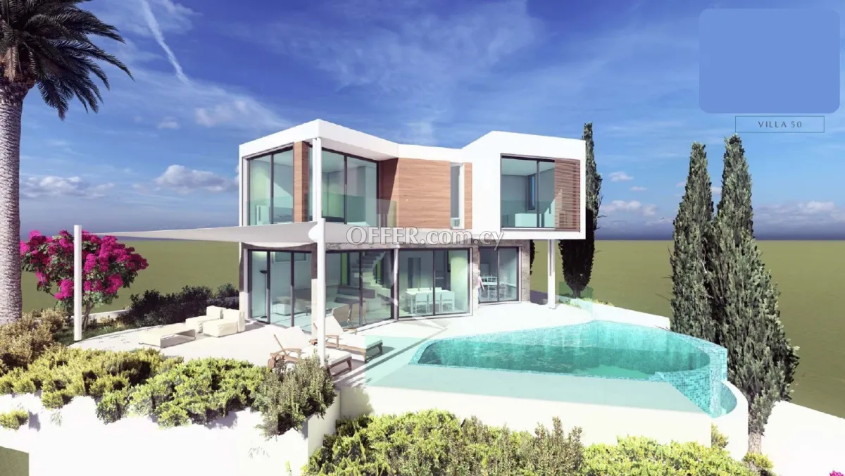 New Detached Villa with Pool in Chloraka For Sale - 1
