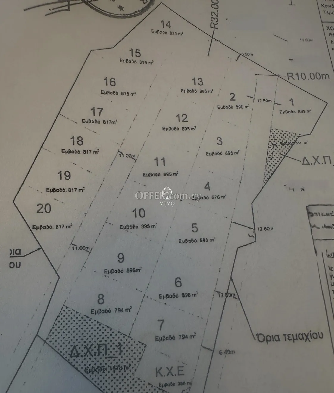BUILDING PLOT FOR SALE IN MOUTAGIAKA AREA 794m2 WITH SEA VIEWS! - 2