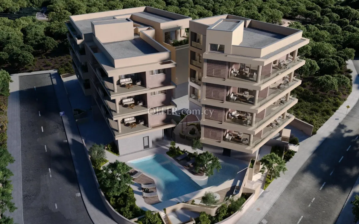 For Sale New Three Bedroom Apartment with Sea View in Paphos Center - 9