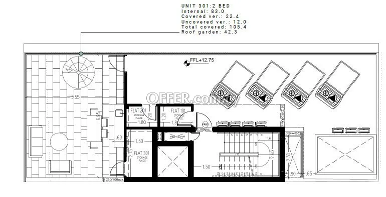 Apartment (Penthouse) in Agioi Anargyroi, Larnaca for Sale - 3