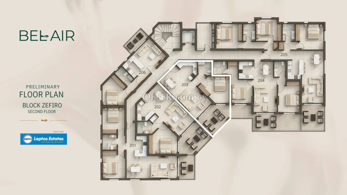 2 bed apartment for sale in Geroskipou Pafos - 3