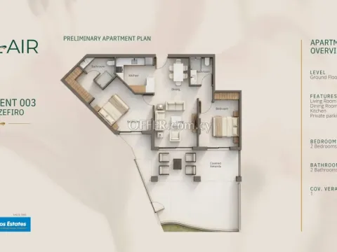 2 bed apartment for sale in Geroskipou Pafos - 2