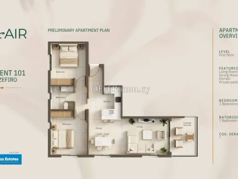 2 bed apartment for sale in Geroskipou Pafos - 2