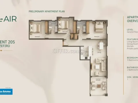3 bed apartment for sale in Geroskipou Pafos - 2