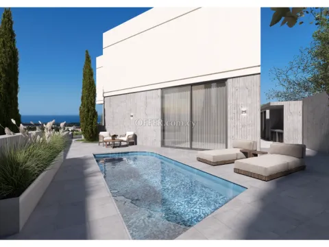 Brand new three bedroom villa with pool in Agia Marinouda area of Geroskipou - Main Photo
