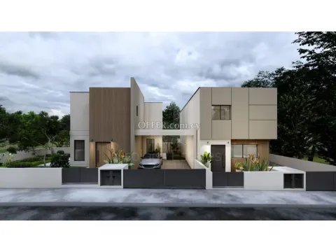 Brand New Three Bedroom Houses with Garden for Sale near to Laiki Sporting Club in Latsia - Main Photo