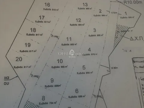 BUILDING PLOT FOR SALE IN MOUTAGIAKA AREA 794m2 WITH SEA VIEWS! - 2