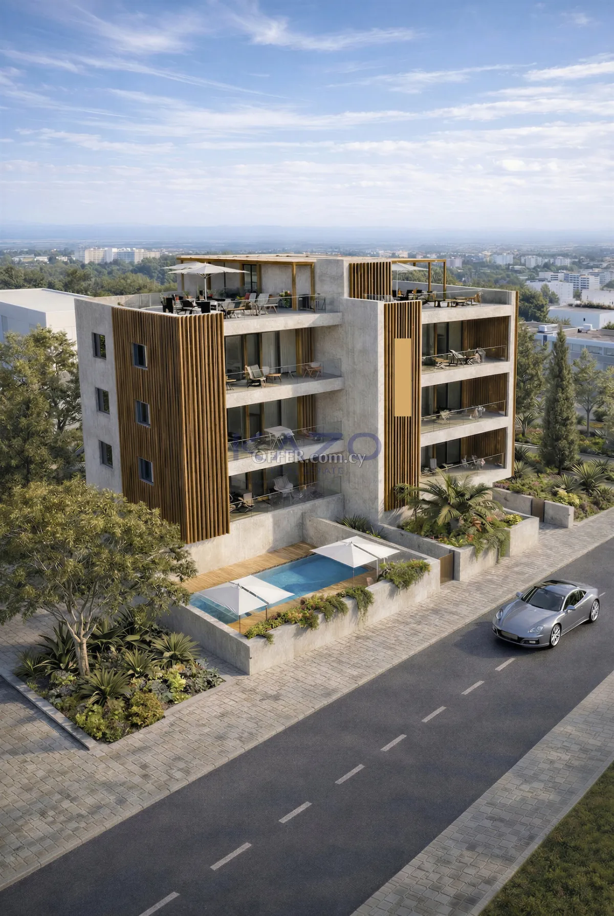Modern Kato Paphos Penthouse with Sea View - 13