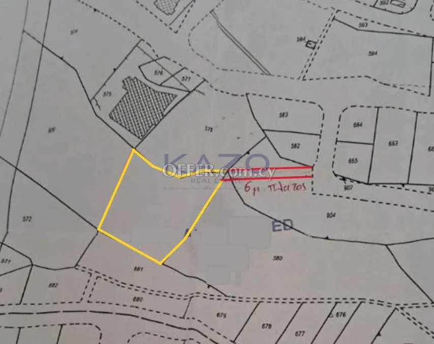 Large 3480m2 Field for Sale in Germasoyeia - 2