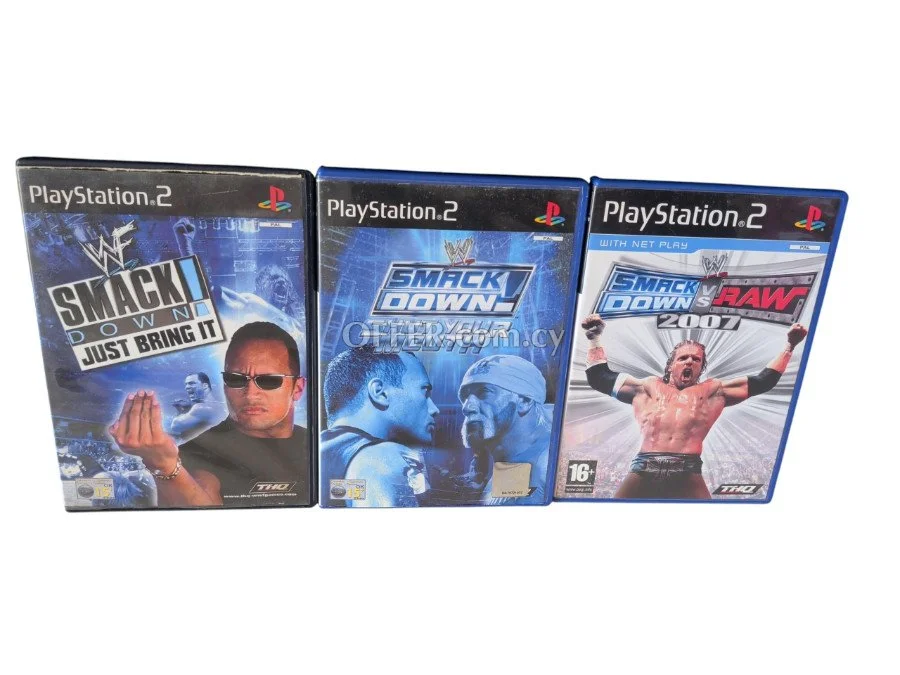 3x WWE Smackdown games for the Playstation 2 - 1
