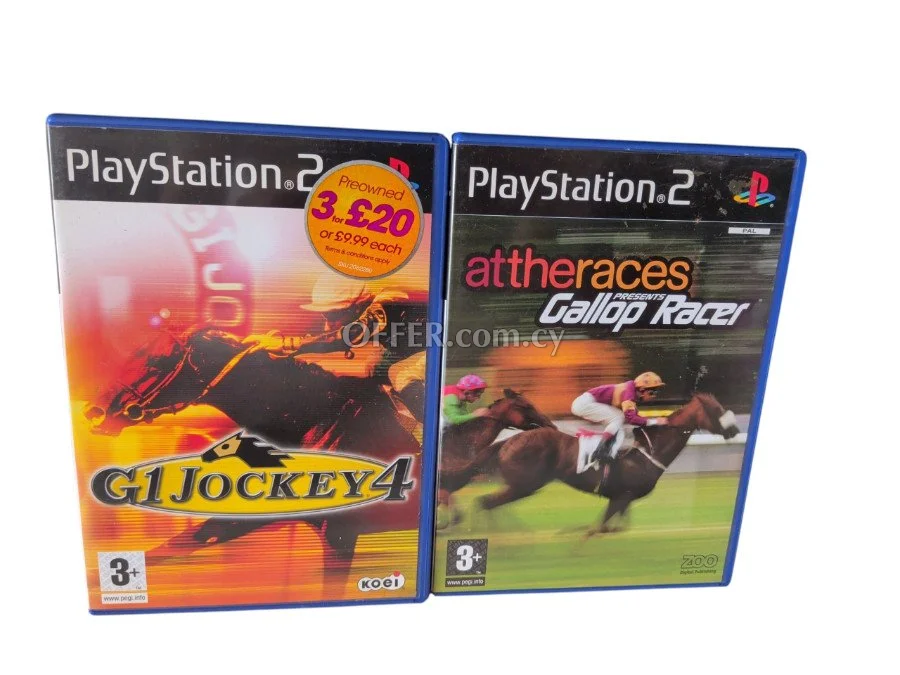2x Jockey racers game for Playstation 2 - 1