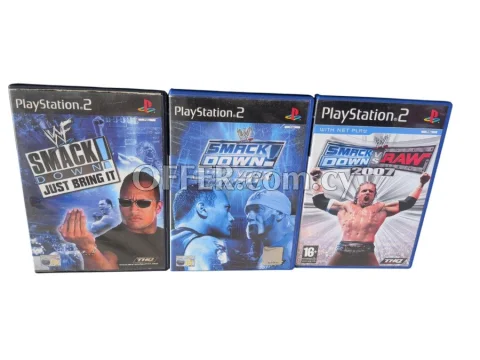 3x WWE Smackdown games for the Playstation 2 - Main Photo