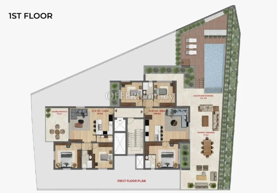 Premium 3-bedroom apartment with private overflow pool - Move-in ready – Germasogeia - Limassol #FLAT-EAST-26-26 - 8