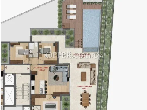 Premium 3-bedroom apartment with private overflow pool - Move-in ready – Germasogeia - Limassol #FLAT-EAST-26-26 - 9