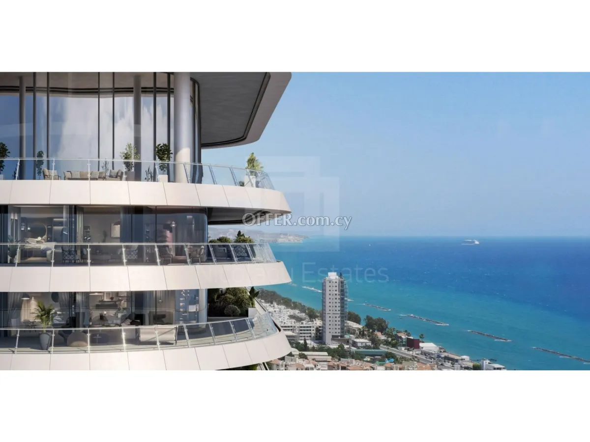 Exclusive 2 whole floor residence 15th 16th floors on a high rise tower 150m from the beach in Potamos Germasogias - 1