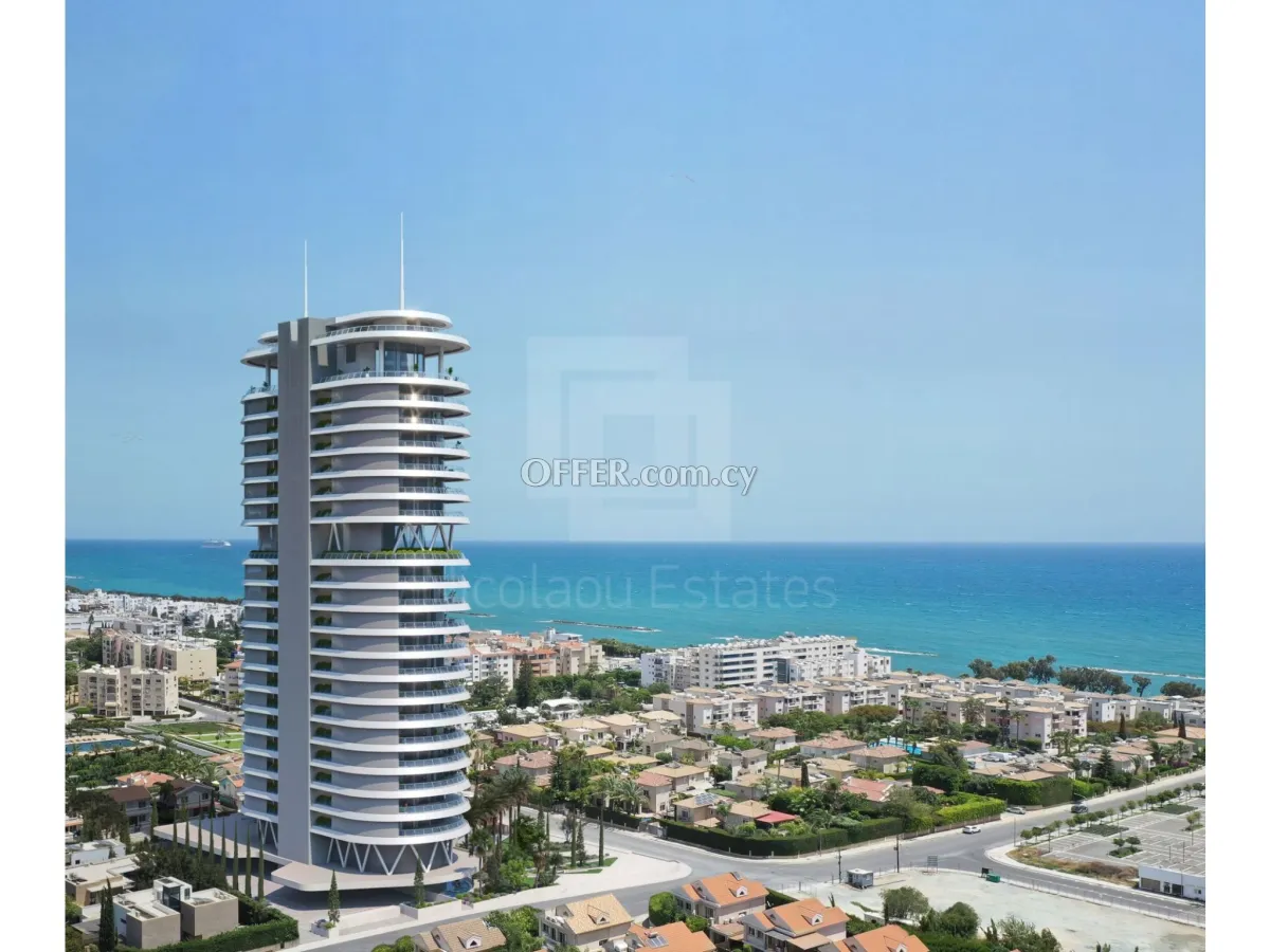 Luxurious spacious 4 plus 1 bedrooms apartment on a high rise tower 150m from the beach in Potamos Germasogias - 1
