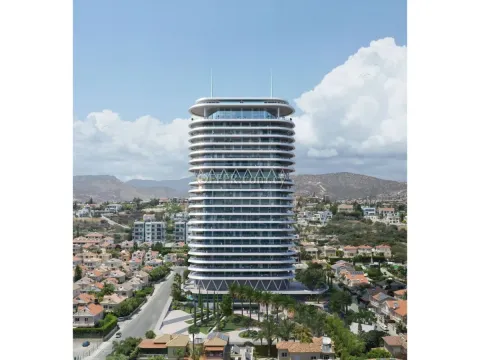 Luxury office or restaurant space 15th 16th floors on a high rise tower 150m from the beach in Potamos Germasogias - Main Photo