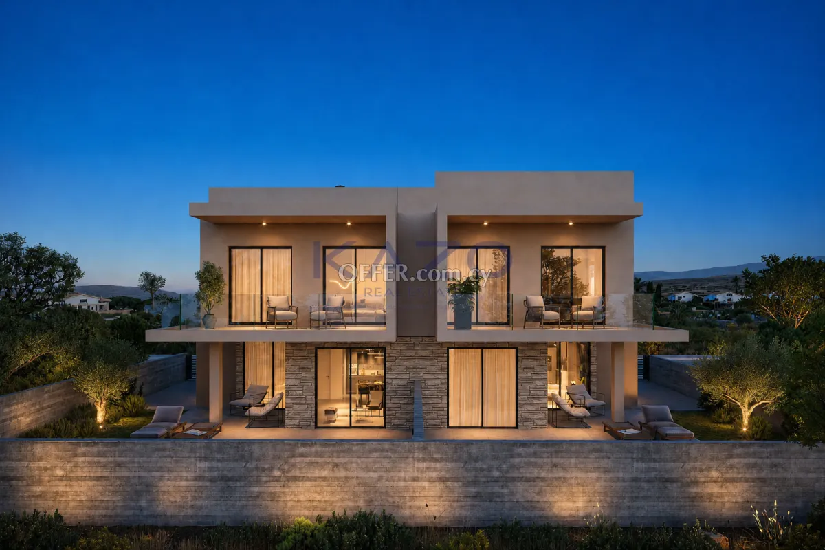 3-Bed Seafront Semi-Detached House in Geroskipou - 5