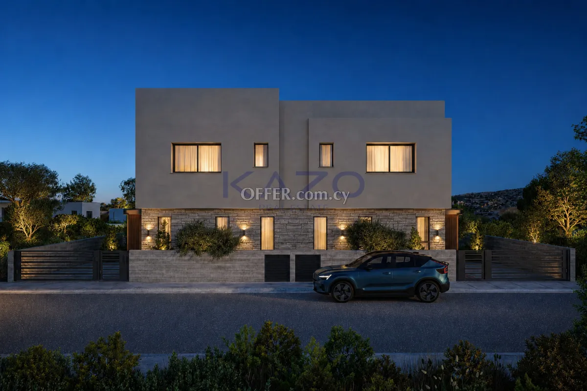 3-Bed Seafront Semi-Detached House in Geroskipou - 2