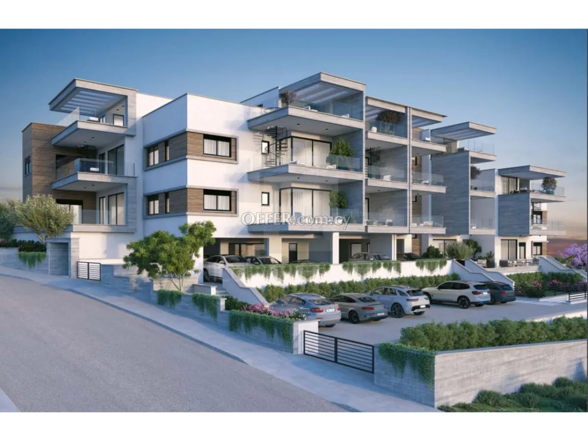 Brand new luxury 3 bedroom apartment with garden or roof garden in Green Area Germasogeia - 1