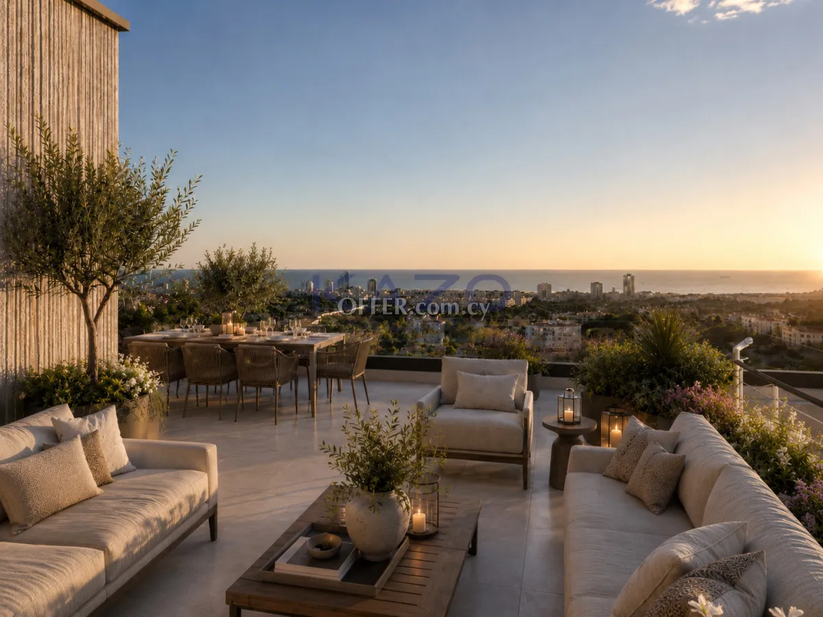 Modern 3-Bed Penthouse in Agios Athanasios with City Views - 1