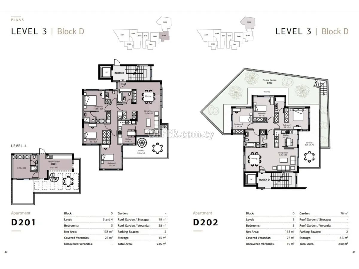 Brand new luxury 3 bedroom apartment with garden or roof garden in Green Area Germasogeia - 8