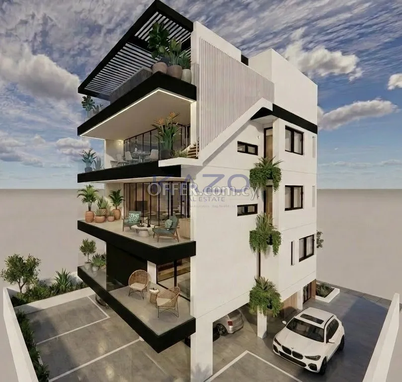Modern 1-Bed Apartment, Agios Athanasios with City View - 2